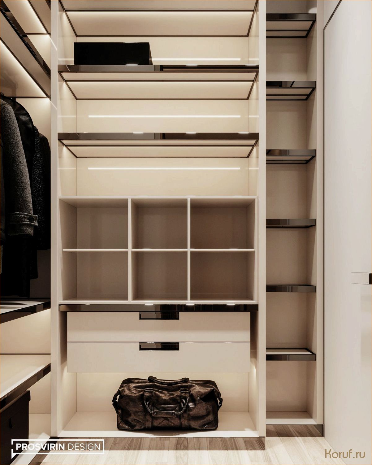 Гайд по дизайну гардеробной: Идеальные размеры и лучшие решения для организации пространства