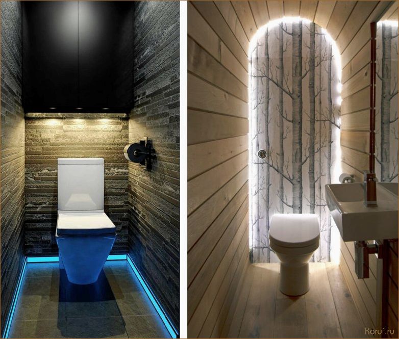 Как создать стильный дизайн туалета с использованием дерева и бетона?