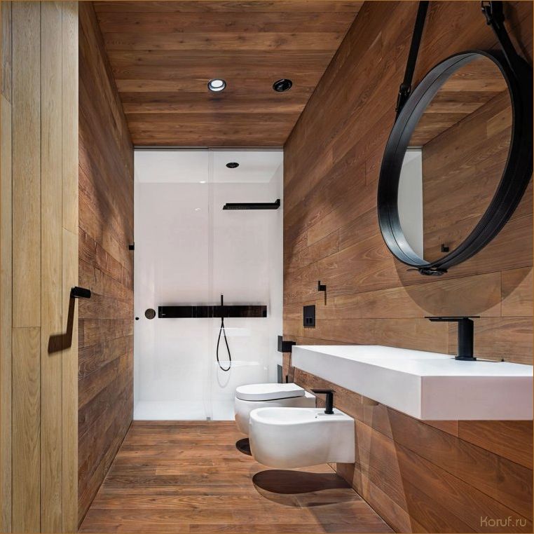 Вдохни жизнь в свою ванную комнату: 10 идей дизайна душевых под дерево