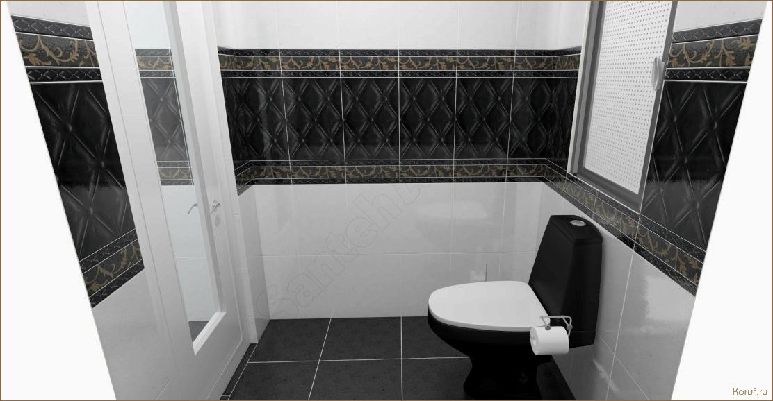 Стильный и элегантный: идеи дизайна черного туалета для вашего дома