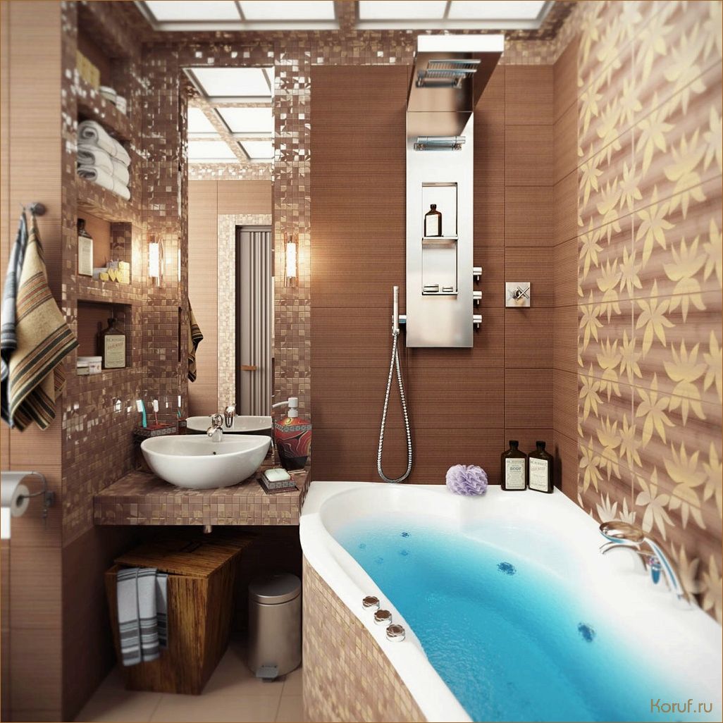 Дизайн крошечной ванны: искусство создания максимально комфортного пространства