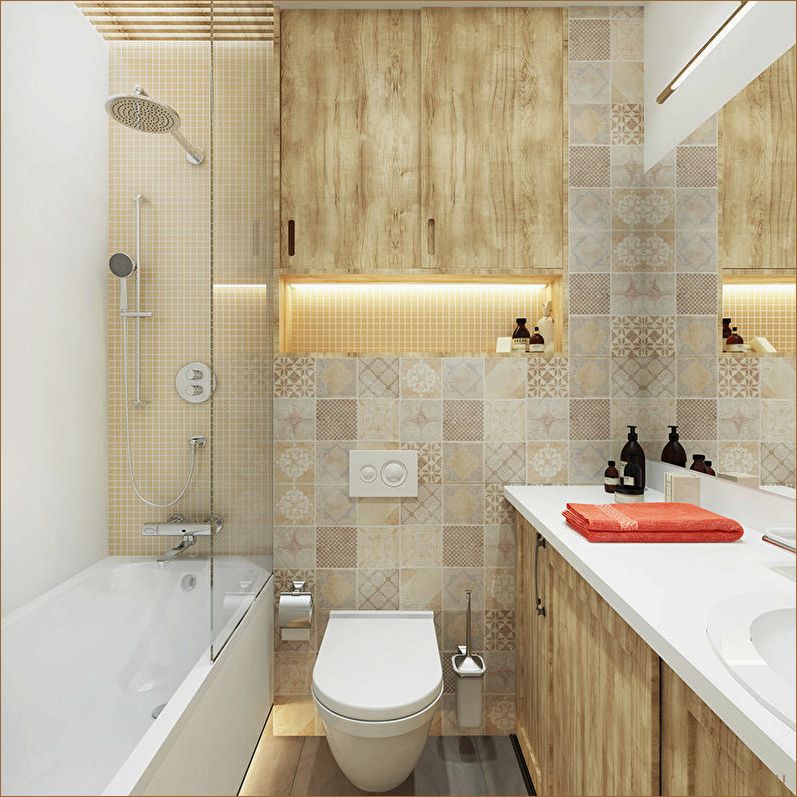 Как создать уникальный дизайн ванной комнаты: идеи и советы по сочетанию ванны, туалета и душа.