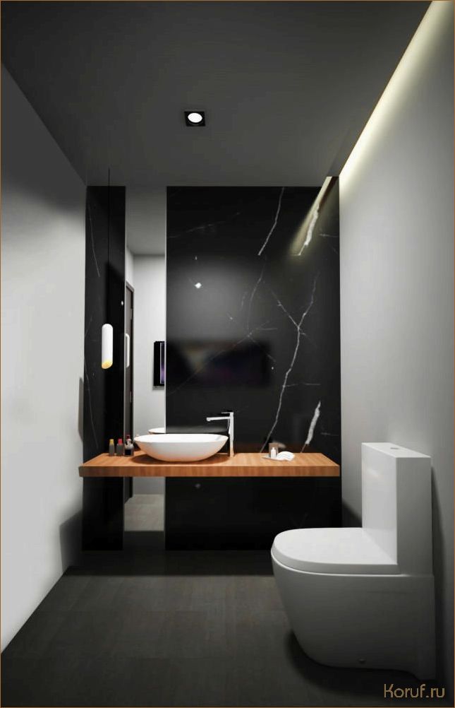 Стиль и элегантность: Черный туалет дизайн как новый тренд в интерьере.