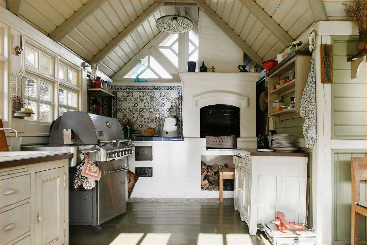 Уютное дизайнерское решение — интерьер с печью