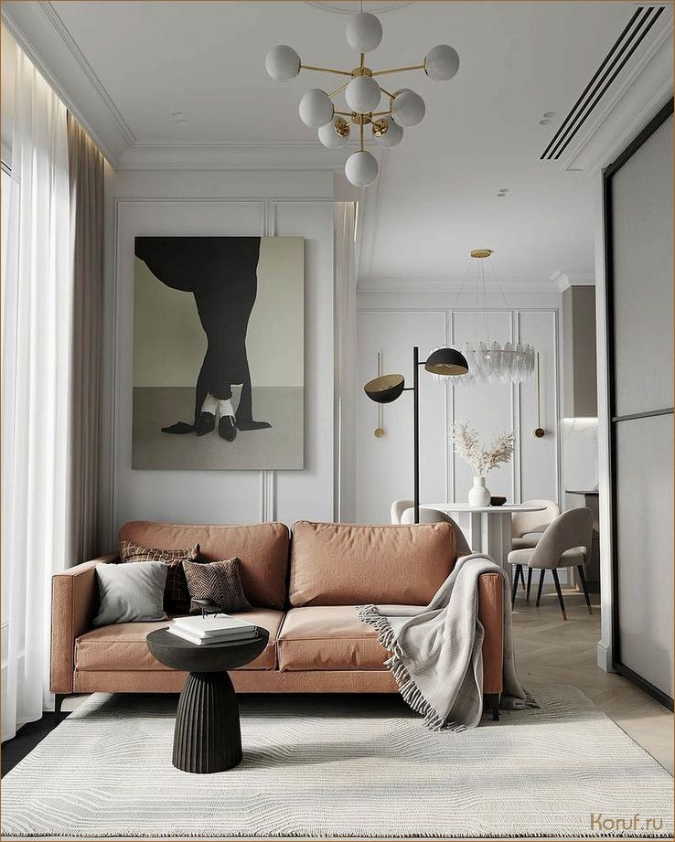 Искусство в гостиной: стильный дизайн витража для создания уютного интерьера