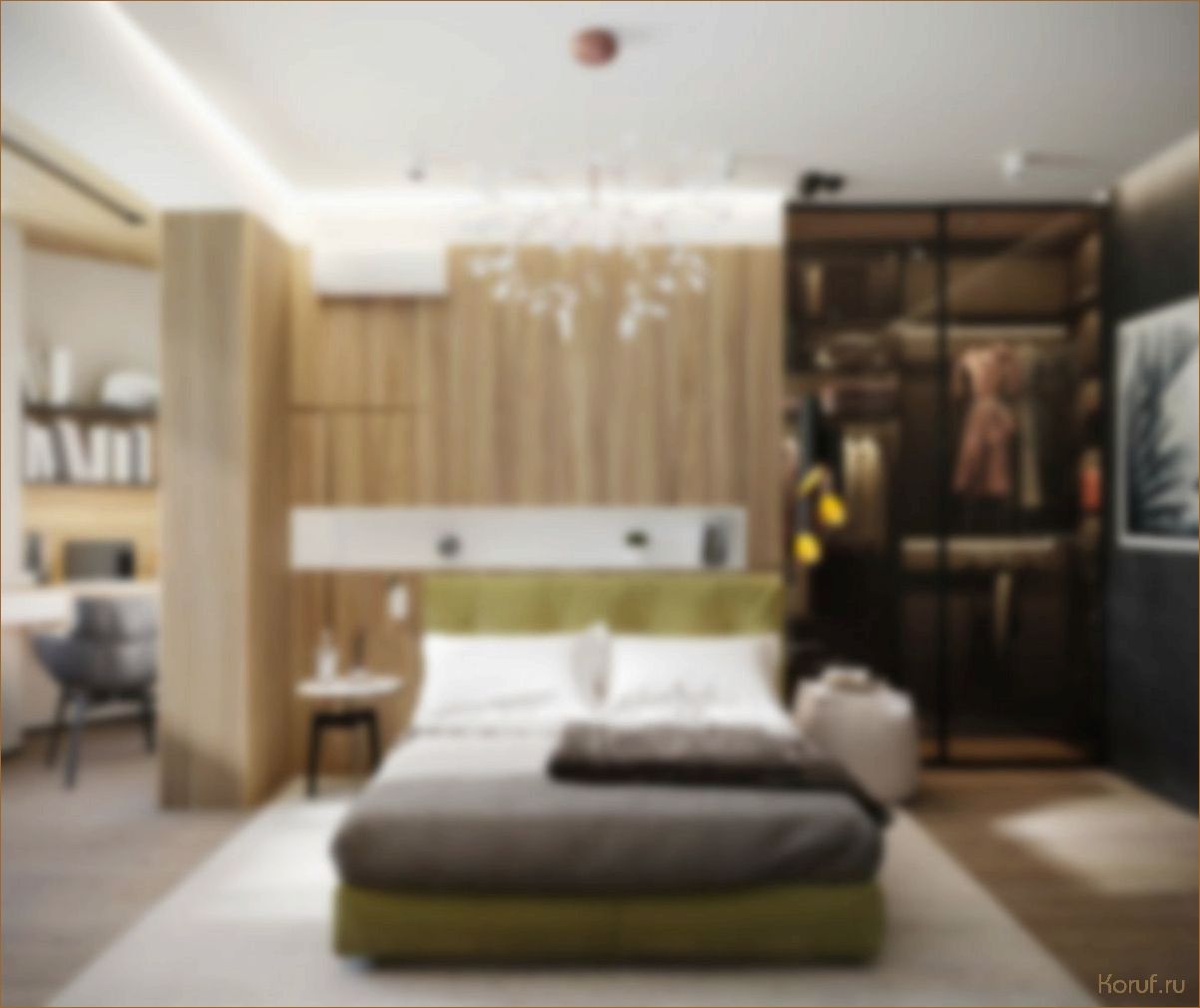 Превратите пространство в спальне 18 м? с гардеробной в элегантный дизайн: идеи и советы