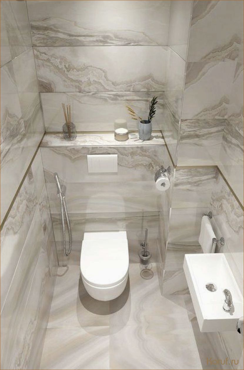 Изысканный дизайн: как создать стильную душевую с туалетом из мрамора
