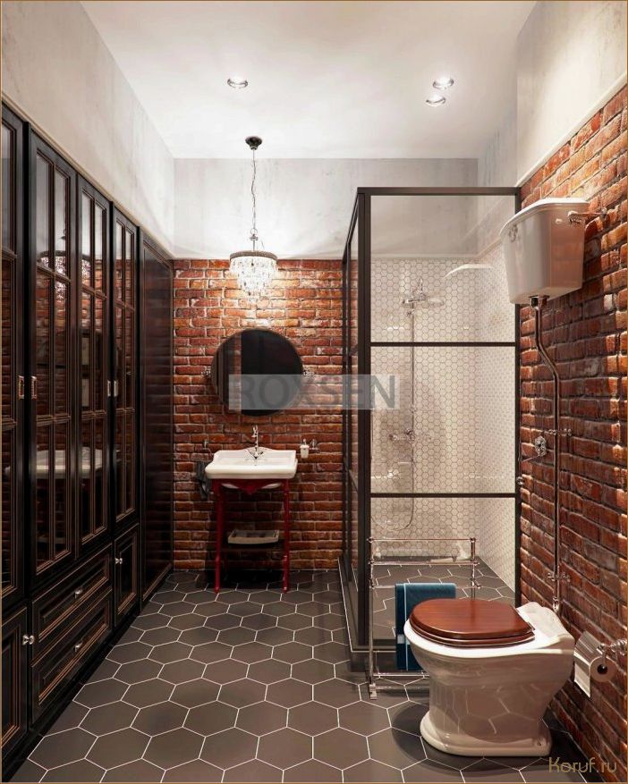Dizain loft dushovoi: воплощение стиля и функциональности в вашей ванной