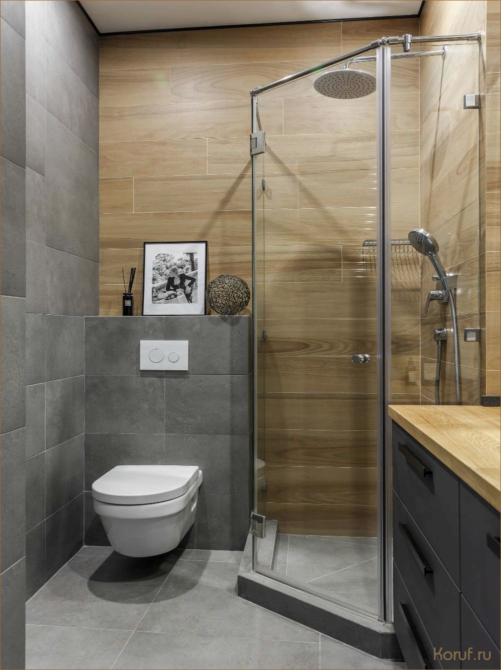 (дизайн маленькой ванные с душевой, дизайны маленькой ванны с душевой, дизайн маленькой ванной с душевым уголком) Как создать функциональный и стильный дизайн маленькой ванны с угловым душем?