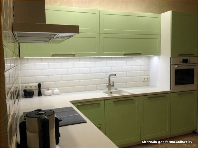 (дизайны кухонь, дизайн салатовой кухни, дизайн кухонь) Топ-5 идей дизайна салатовой кухни: создайте стильный и функциональный интерьер