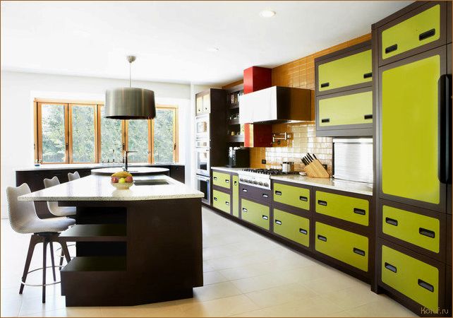 (дизайны кухонь, дизайн салатовой кухни, дизайн кухонь) Топ-5 идей дизайна салатовой кухни: создайте стильный и функциональный интерьер