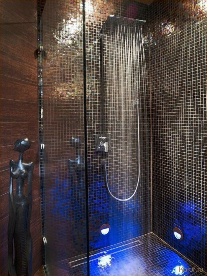 Душевая мозаика: идеи дизайна для создания потрясающей ванной комнаты.