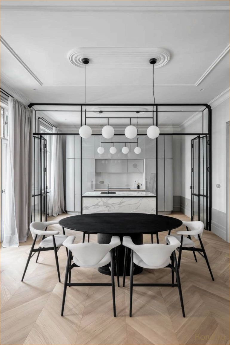 Минимализм в действии: 7 идей дизайна черно-белой душевой комнаты