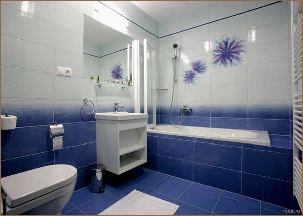 (дизайн синей туалет, дизайн синего туалета, красивые дизайны туалета) Освежите свой туалет: Лучшие идеи дизайна в голубых тонах