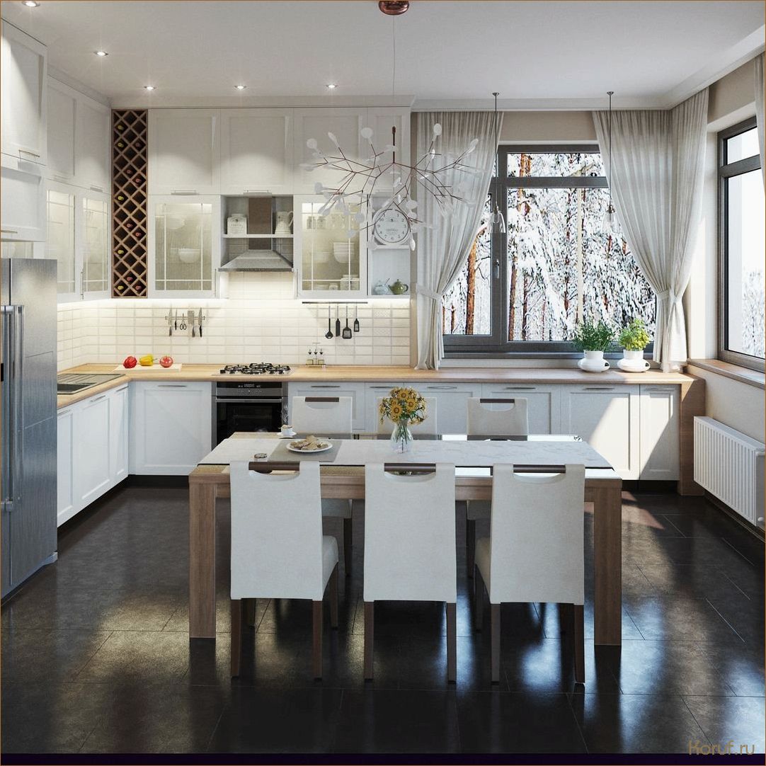 (дизайн продолговатой кухни, кухня большая дизайн, кухни большие дизайн) Преобразуйте свою продолговатую кухню: советы и идеи по дизайну
