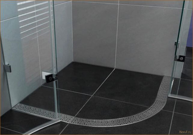 Превратите ванную комнату в оазис красоты: дизайнерская душевая без поддона