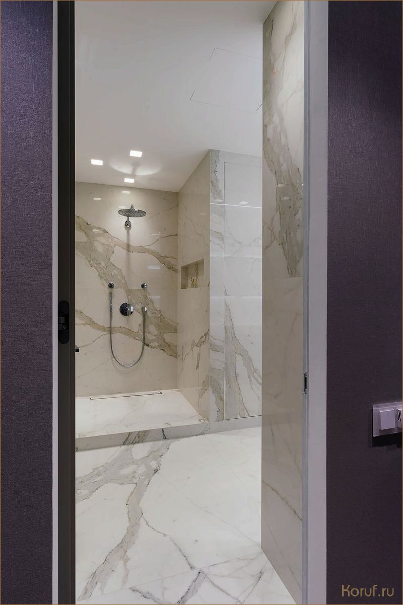 (дизайн интерьера в душевой, душевая из керамогранита дизайн, дизайн помещения) Топ-5 ярких дизайнерских решений для душевой из керамогранита: современное сочетание стиля и практичности.