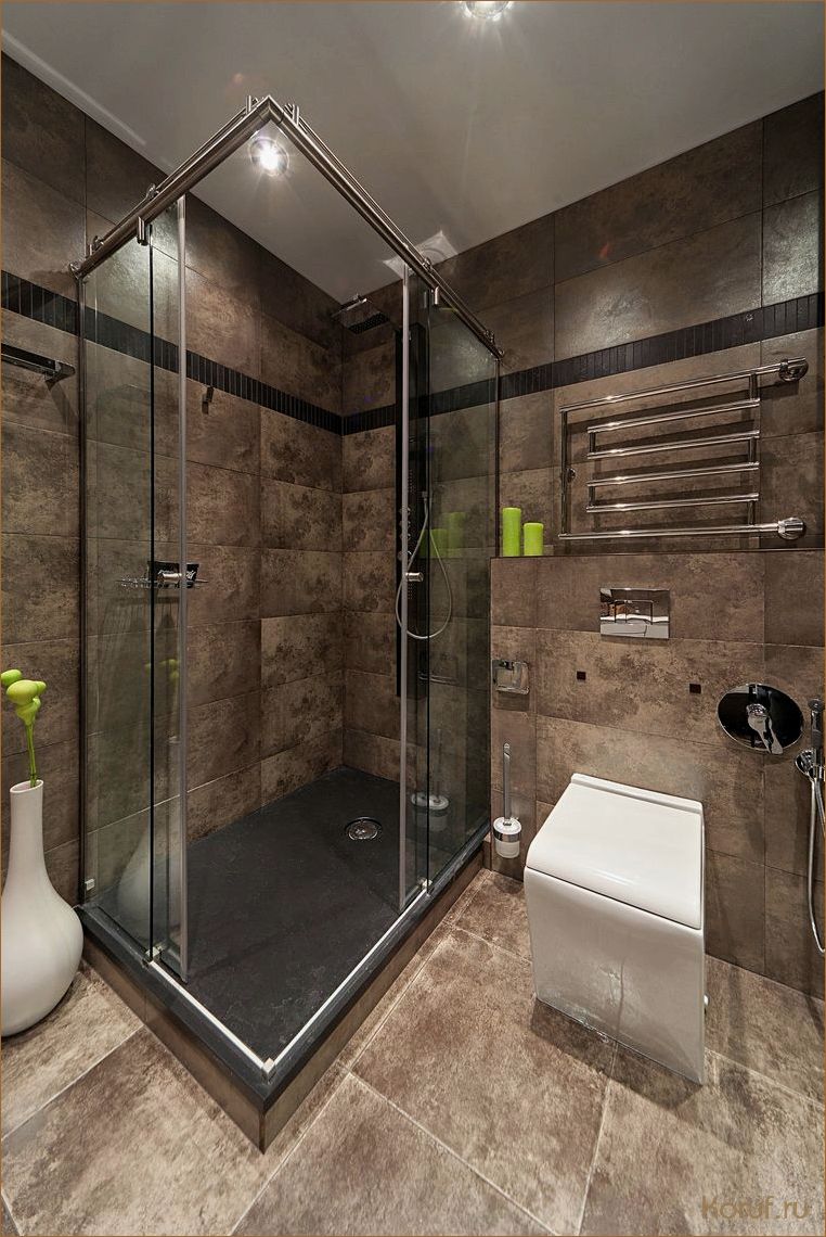 4 квадрата идеального комфорта: дизайн санузла с душевой в вашей квартире