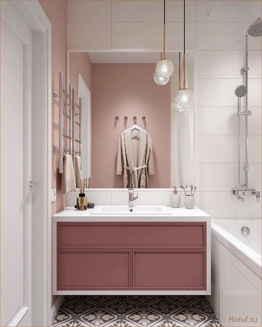 (ванная дизайны, ванны дизайны, ванная дизайн) Дизайн изумрудной ванны: красота и функциональность в одном предмете