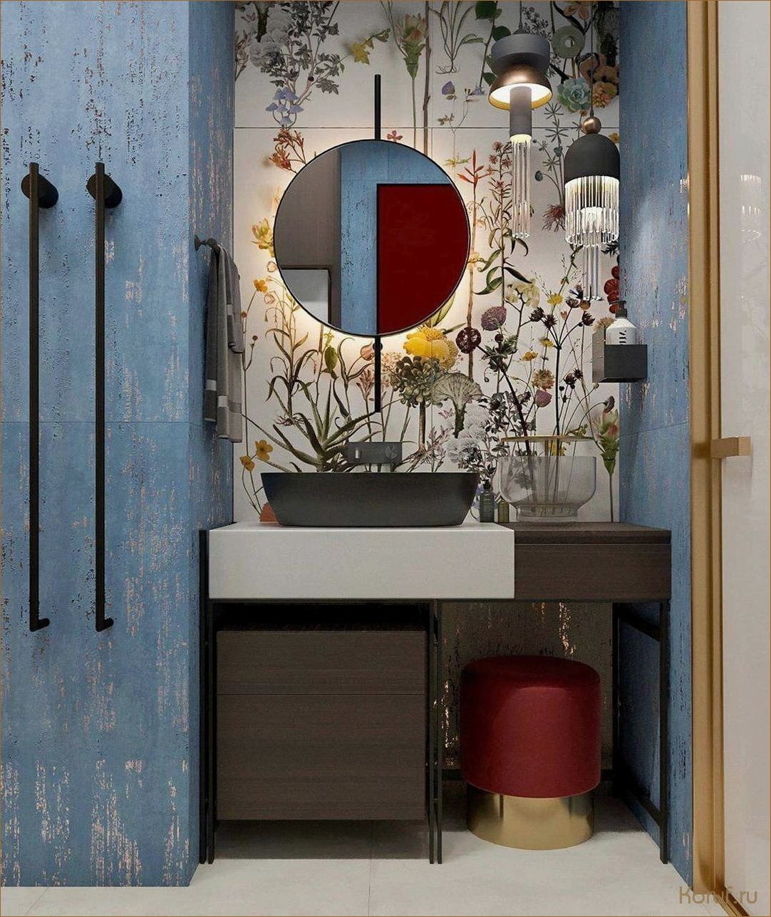 (интерьер дизайны туалета, интерьер дизайн туалетов, интерьер дизайн туалет) Дизайн туалета в шкафу: совмещение комфорта и компактности