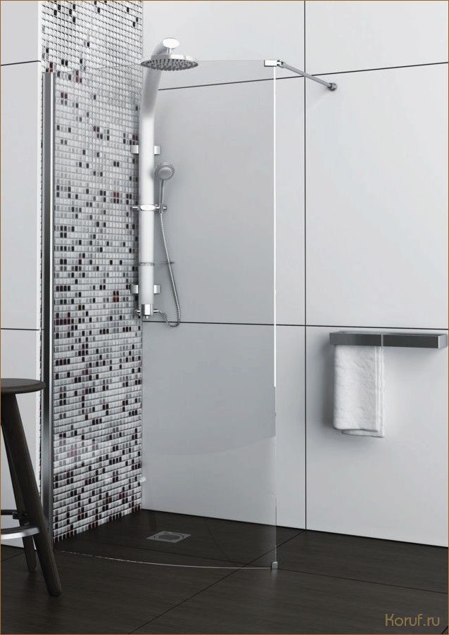 Идеальное решение для ограниченного пространства: Маленькая душевая без поддона с потрясающим дизайном