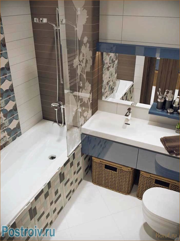 (дизайн ванной с туалетом, дизайн ванная с туалетом, дизайн ванны с туалетом) Инновационный дизайн ванны с туалетом: современные решения для вашей ванной комнаты!