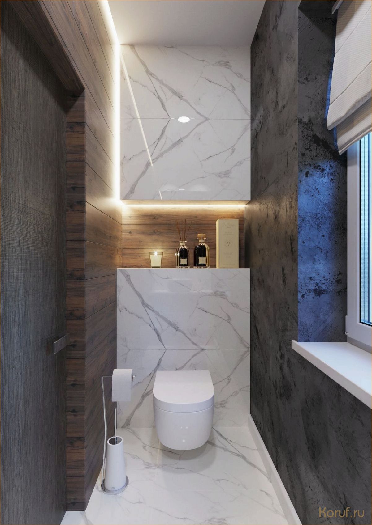 Эффектный дизайн туалета с помощью красивой плитки: идеи и вдохновение