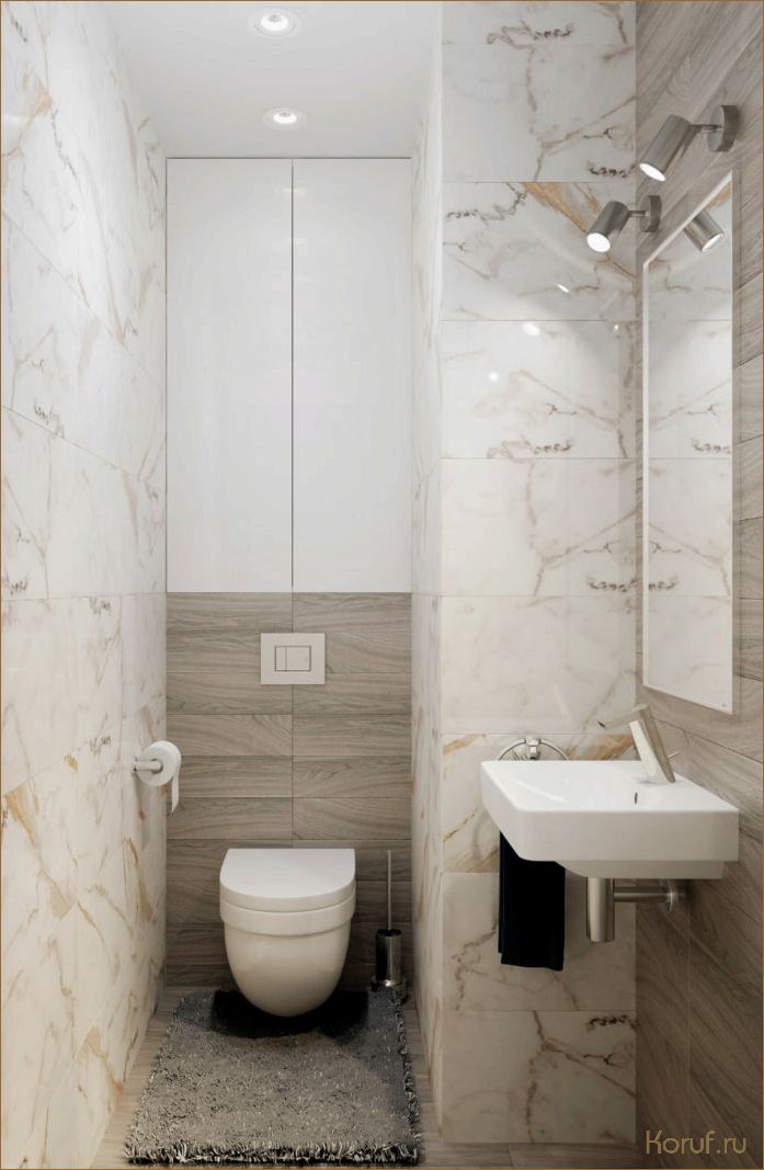 Магия дизайна плитки: 10 идей для преображения маленького туалета