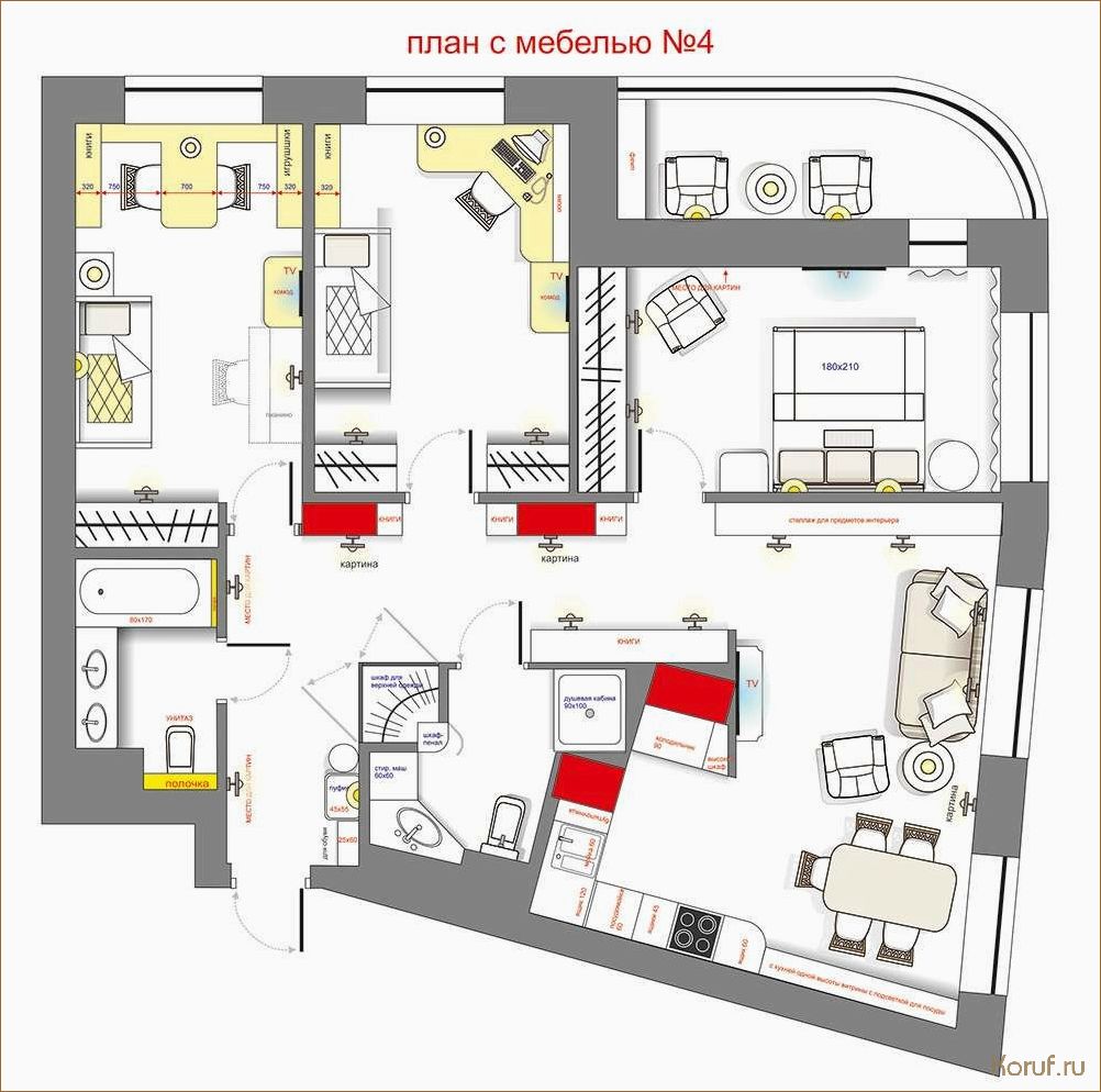 (дизайн и планировка помещений, дизайн и планировка помещения, дизайн малых спален) Оптимальное решение: Малогабаритная спальня в стиле дизайнера