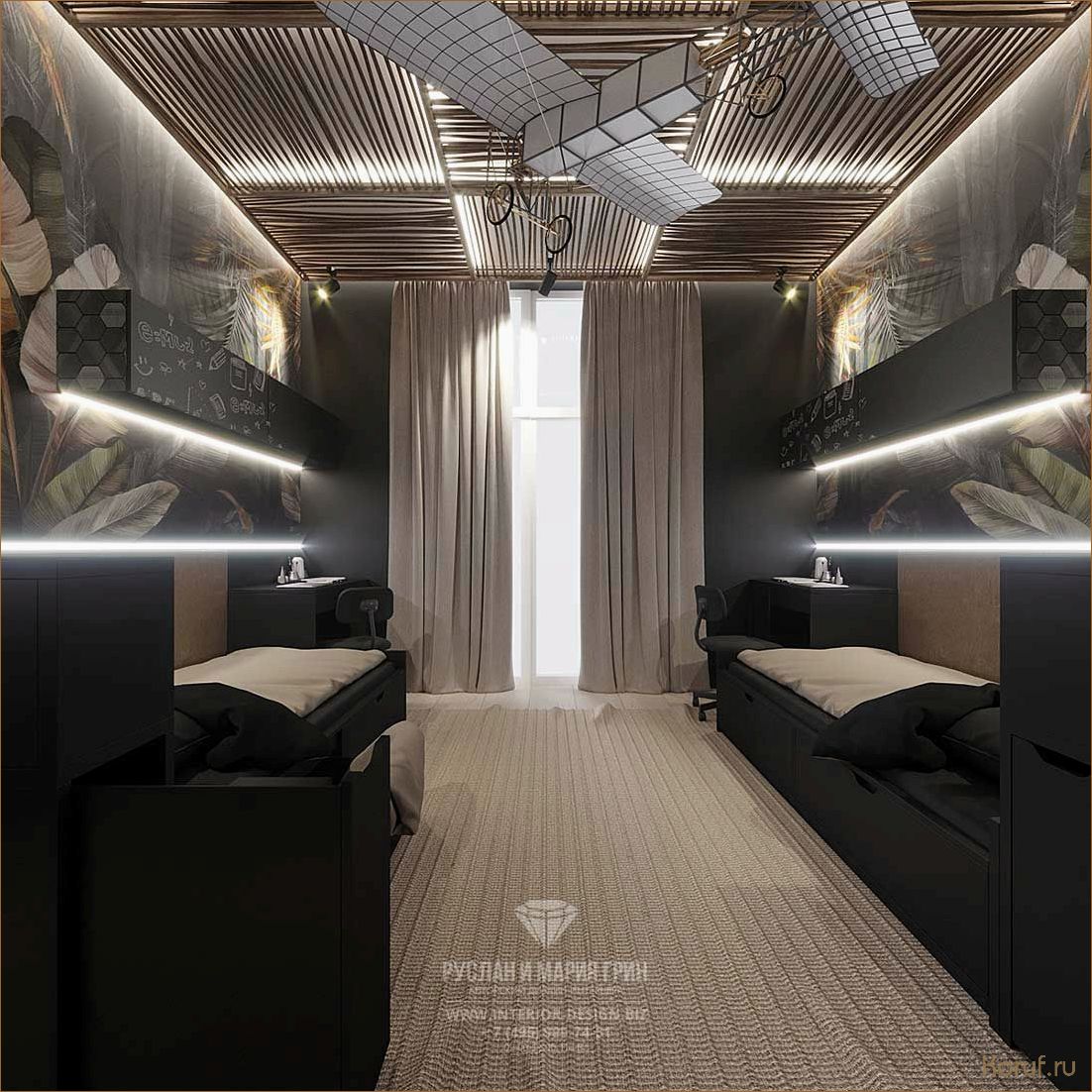 (дизайн детской широкой, тематический дизайн детской, составить дизайн детской) Превратите детскую комнату в уютное пространство с помощью широкой мебели: идеи и советы по дизайну