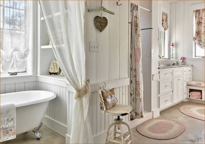 (дизайн стен в душевой, дизайн душевой в стиле прованс, идеи дизайна душевых комнат) Создаем уютную атмосферу в ванной: душевая в стиле прованс с изящным дизайном