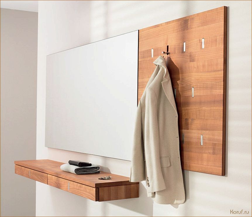 Создайте идеальный вход: Современные и практичные дизайны прихожих с функциональными вешалками.