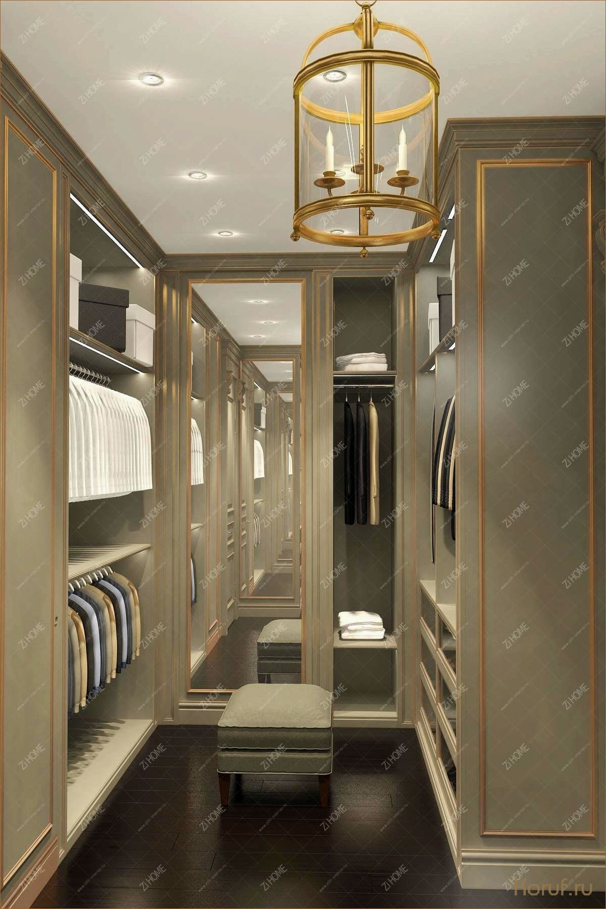 10 лучших идей дизайна шкафов для обустройства гардеробных комнат