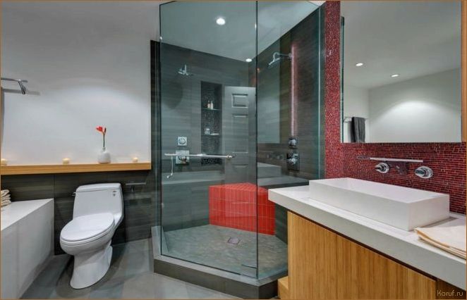 Идеи современного дизайна туалета: с душевой перегородкой как стильным акцентом