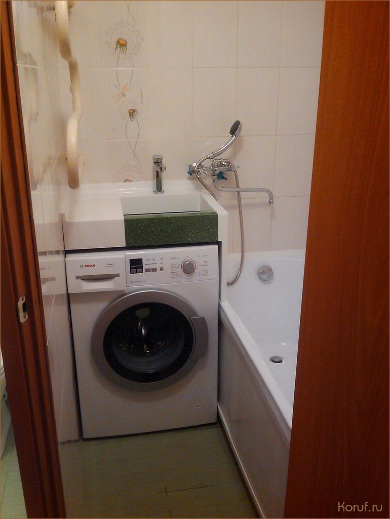 Интегрированный дизайн: Как совместить стирку и душевую в одном помещении?