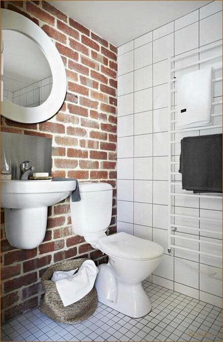 Как создать эффектный интерьер: 5 идей дизайна туалета под кирпич