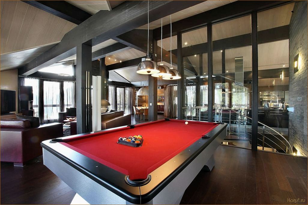 Как создать стильное бильярдное помещение: советы по дизайну и интерьеру