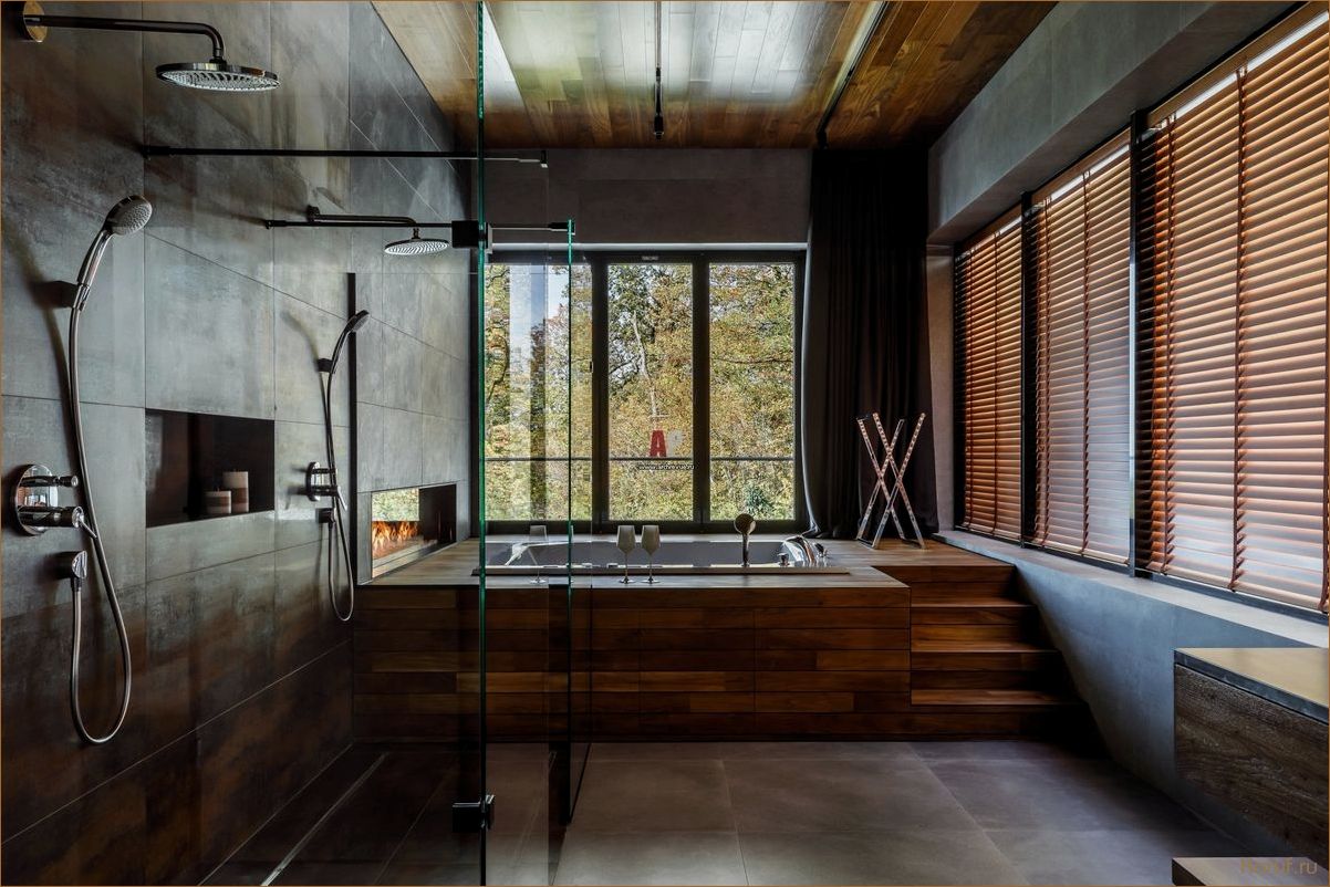 Преобразуйте ванную комнату в стильную зону отдыха: дизайнерские душевые кабины из плитки и стекла