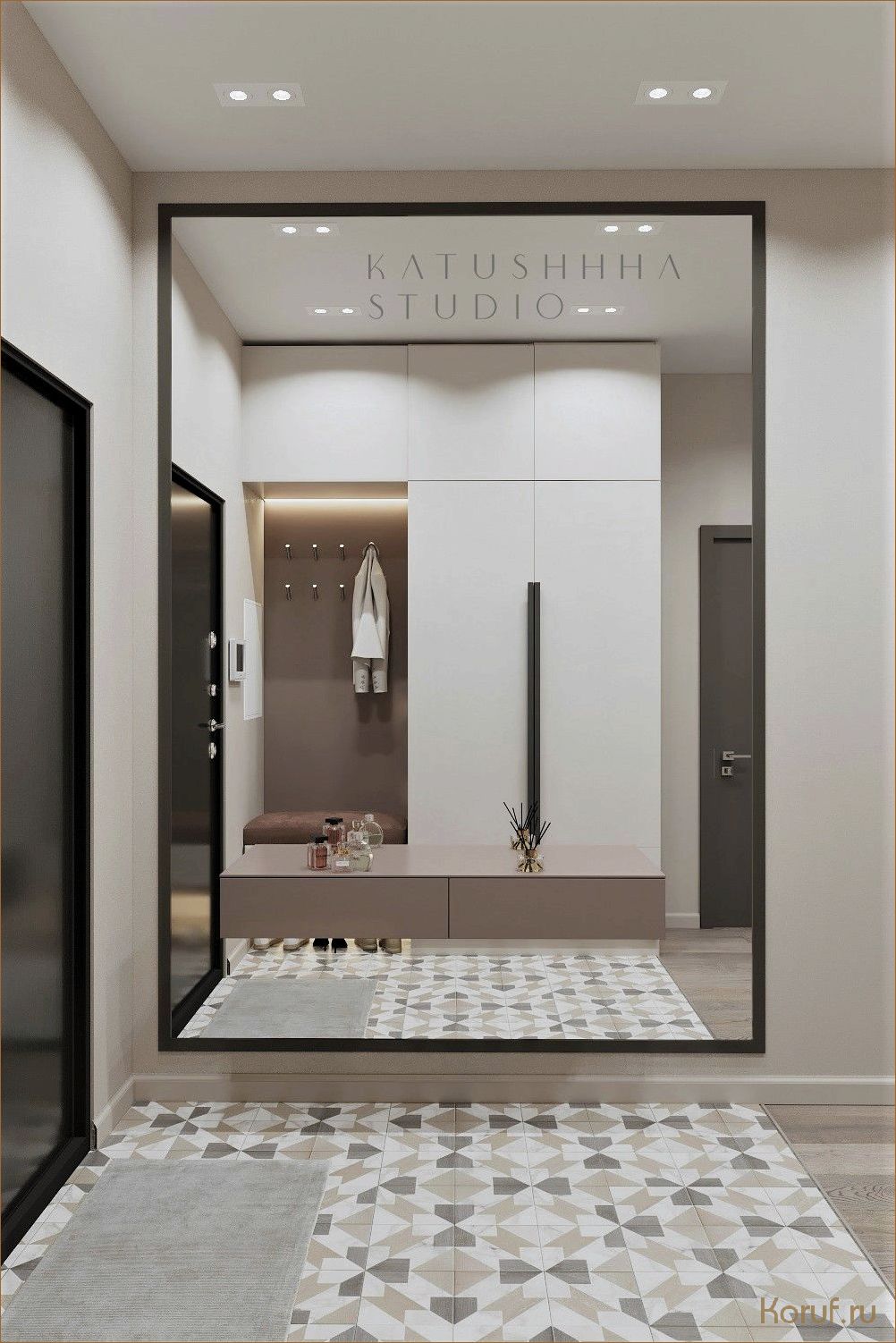 Современный и функциональный дизайн прихожей в полоску: идеи и рекомендации