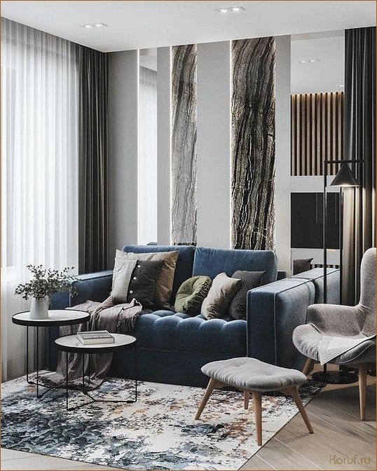 Создайте стильную гостиную в 24 кв.м: лучшие идеи и советы для дизайна интерьера