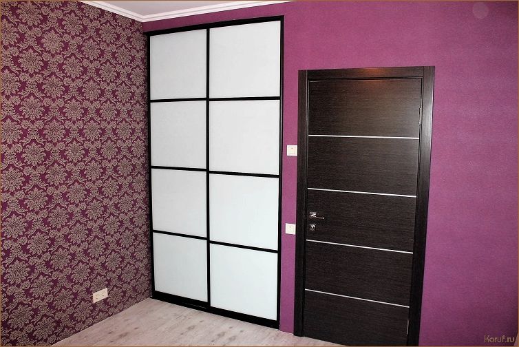 Изысканный дизайн дверей купе для гардеробной: практичность в сочетании с эстетикой