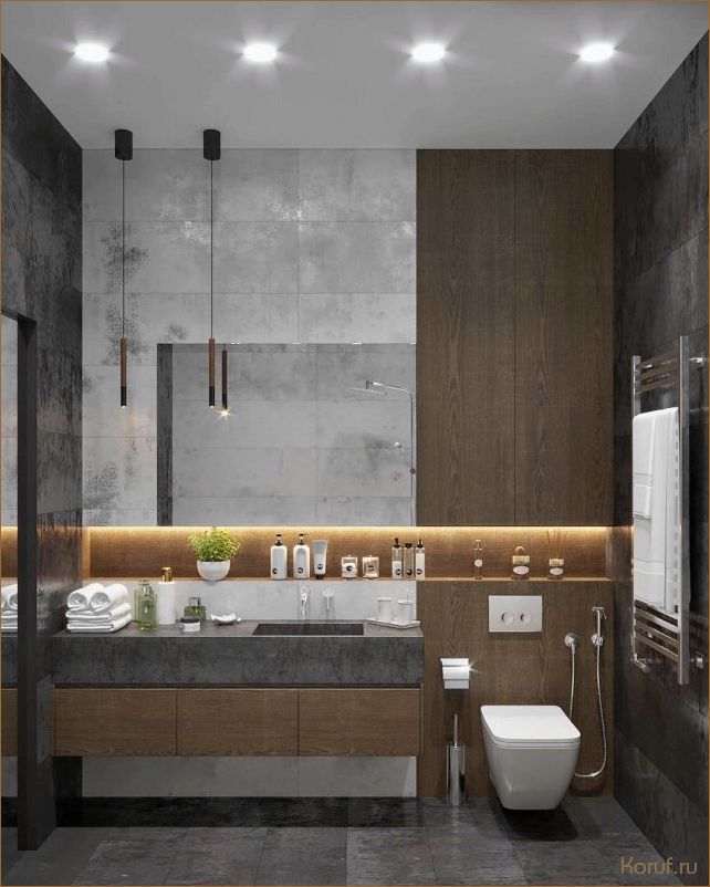 Минимализм на практике: уютный дизайн туалета в ограниченном пространстве 5 квадратов