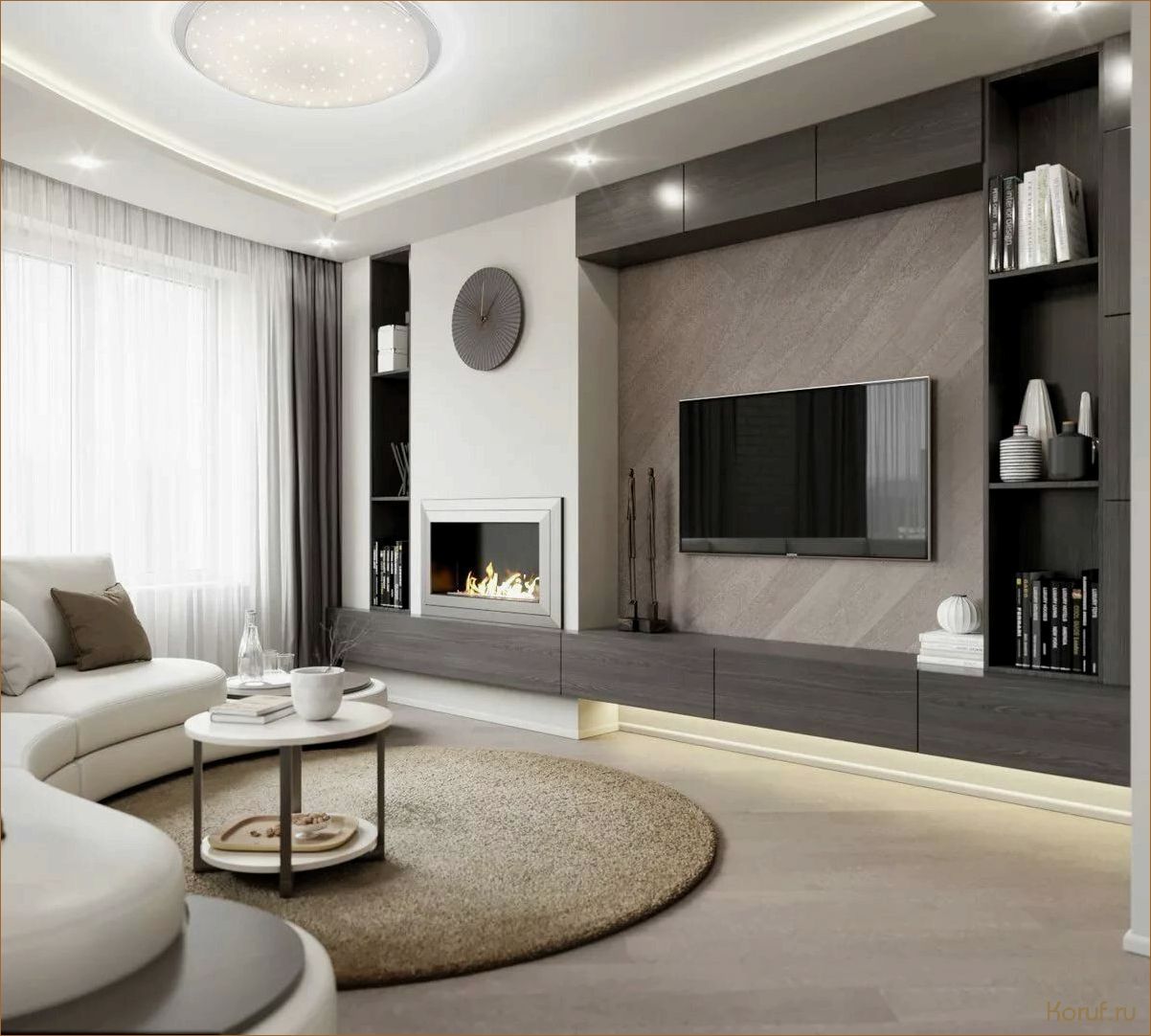 Освежите интерьер гостиной: идеи мраморного дизайна для современного оформления