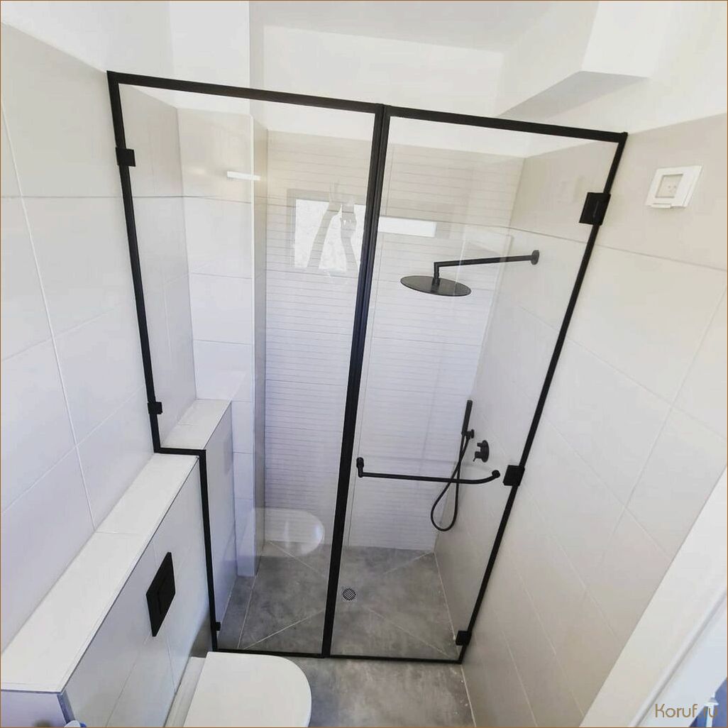 (дизайн душевой перегородки, дизайн душевые перегородки, дизайн душевой) Стильная и функциональная душевая перегородка из плитки: идеальный дизайн для вашей ванной комнаты