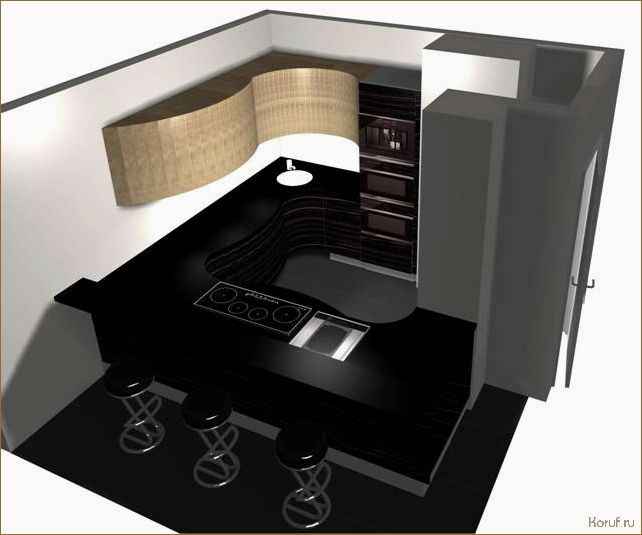 (3d дизайн кухни, 3д дизайн кухни, кухни дизайн) Идеальный дизайн вашей кухни: 3D моделирование для эффективного проектирования