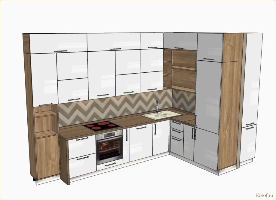 (3d дизайн кухни, 3д дизайн кухни, кухни дизайн) Идеальный дизайн вашей кухни: 3D моделирование для эффективного проектирования