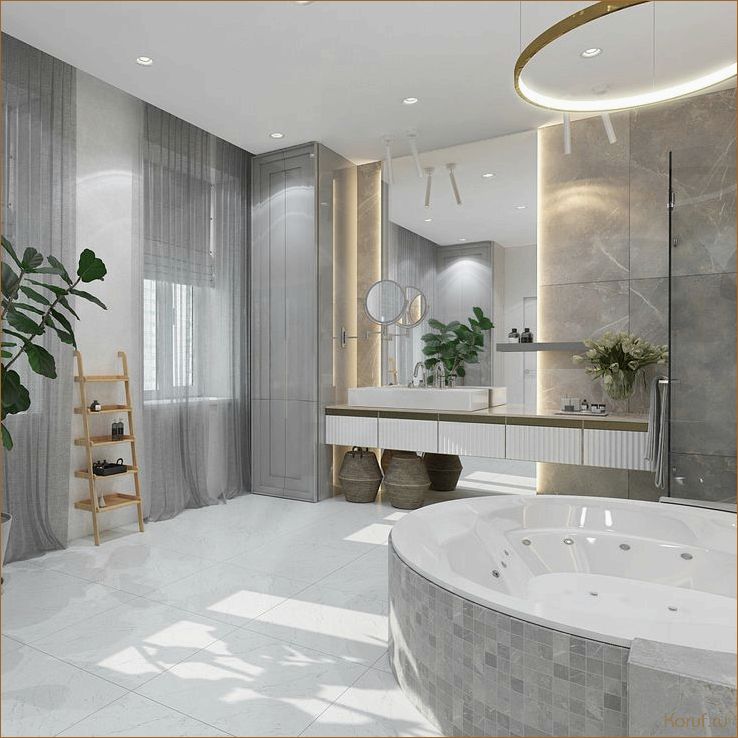  Круглая ванна дизайн: слияние функциональности и эстетики