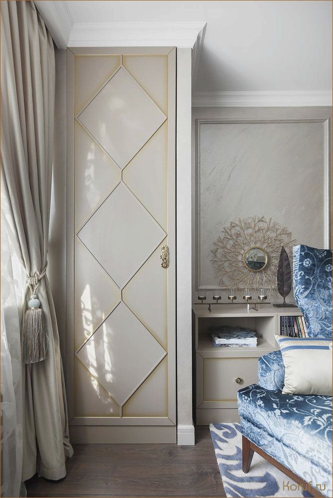Максимальный комфорт и функциональность: дизайн спальни с гардеробной на 18 квадратных метрах