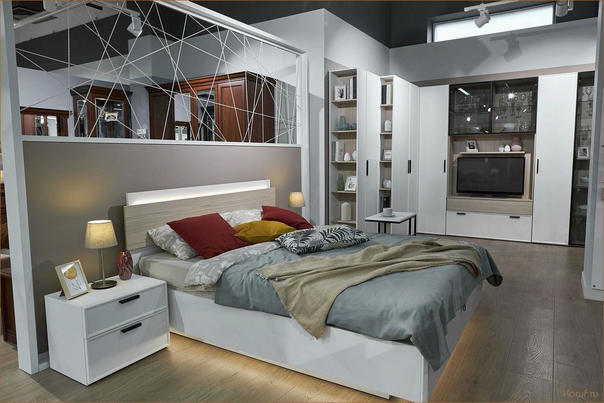 Максимальный комфорт и функциональность: дизайн спальни с гардеробной на 18 квадратных метрах