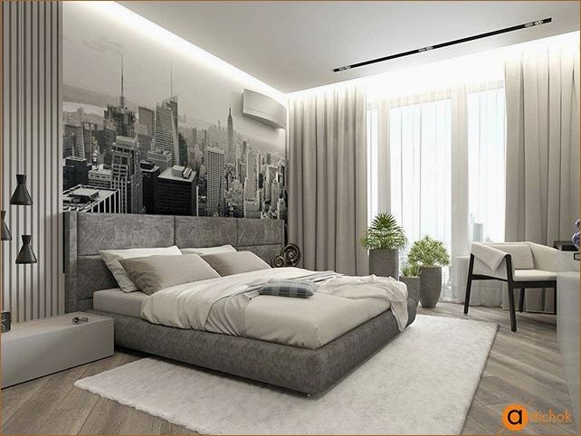 Оптимизация пространства: 10 идей дизайна спальни с функциональной мини гардеробной